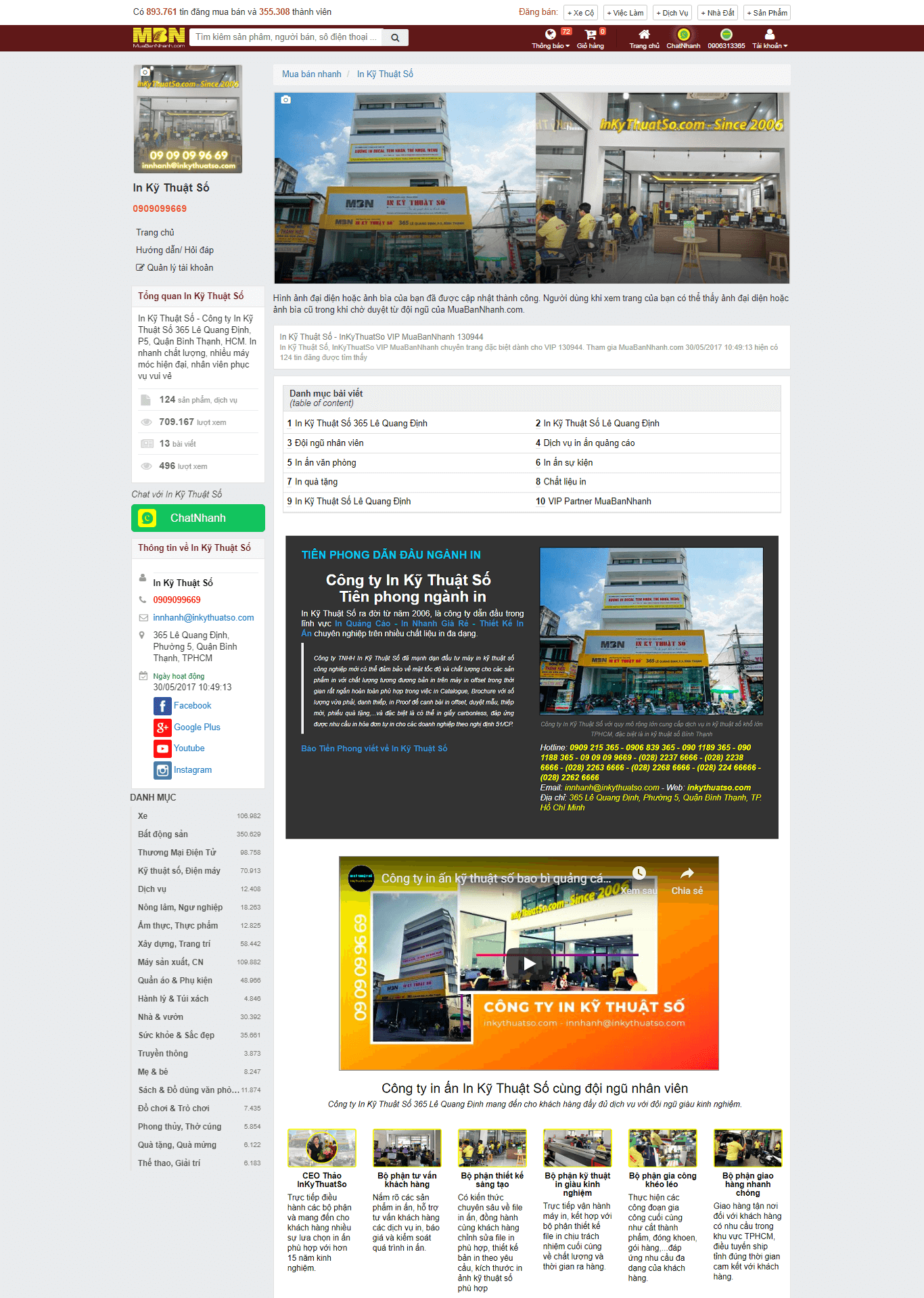 Website MuaBanNhanh hỗ trợ InKyThuatSo bán hàng hiệu quả